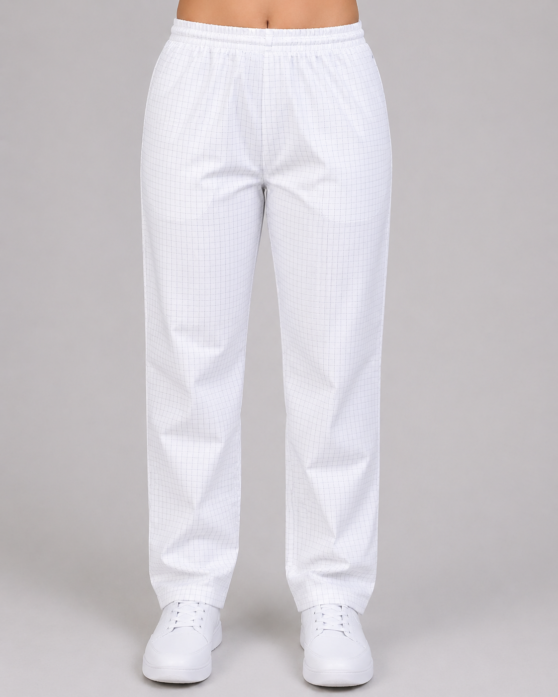 Pantalón industrial con resorte para cuarto limpio